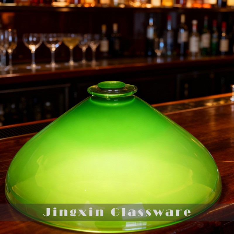 Green Color Cone Shape Glass Pendant Lamp Shade best
