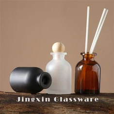 Skleněná láhev Dřevěné víko