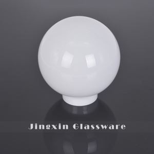 5 palcový opál bílý ústí foukané skleněné koule lampa stín